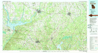 United States Geological Survey Bainbridge, GA-FL (1978, 100000-Scale) digital map