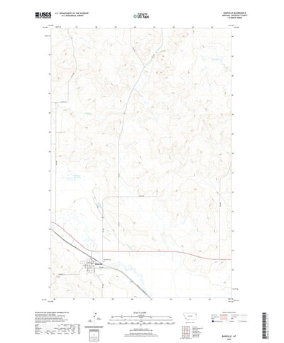 United States Geological Survey Bainville, MT (2020, 24000-Scale) digital map