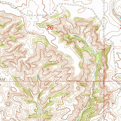United States Geological Survey Bainville SE, MT-ND (1968, 24000-Scale) digital map