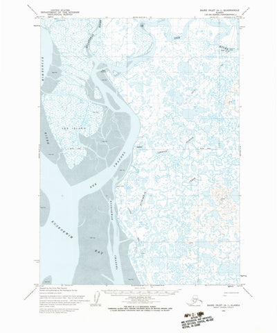 United States Geological Survey Baird Inlet A-1, AK (1954, 63360-Scale) digital map