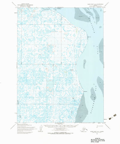 United States Geological Survey Baird Inlet A-2, AK (1954, 63360-Scale) digital map