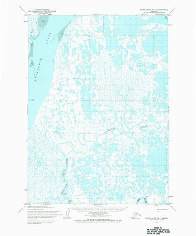 United States Geological Survey Baird Inlet B-1, AK (1954, 63360-Scale) digital map