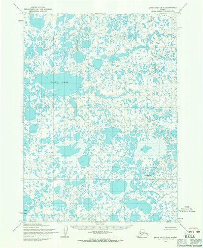 United States Geological Survey Baird Inlet B-4, AK (1954, 63360-Scale) digital map