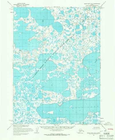 United States Geological Survey Baird Inlet B-6, AK (1954, 63360-Scale) digital map