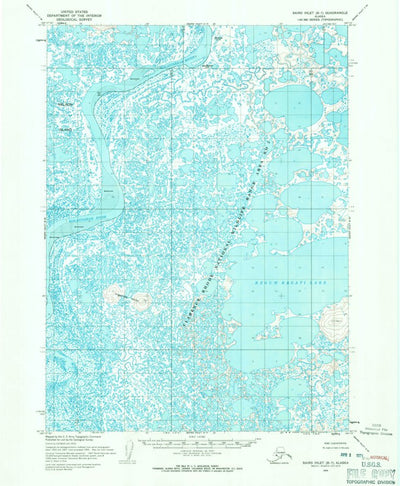 United States Geological Survey Baird Inlet B-7, AK (1954, 63360-Scale) digital map