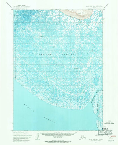 United States Geological Survey Baird Inlet B-8, AK (1954, 63360-Scale) digital map