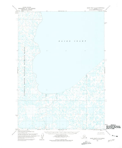 United States Geological Survey Baird Inlet C-5, AK (1953, 63360-Scale) digital map