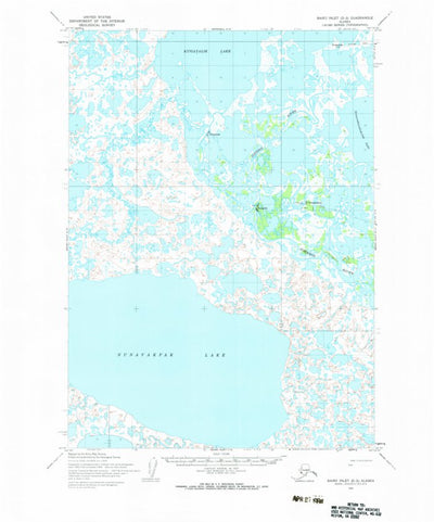 United States Geological Survey Baird Inlet D-2, AK (1954, 63360-Scale) digital map