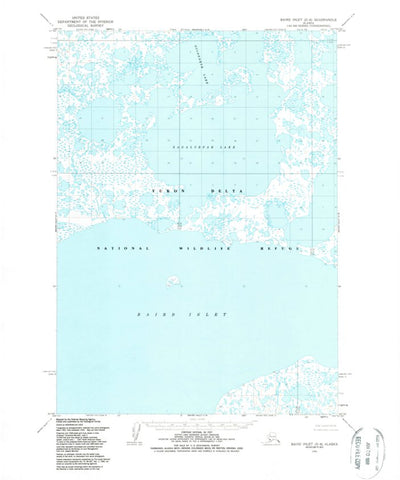 United States Geological Survey Baird Inlet D-6, AK (1954, 63360-Scale) digital map