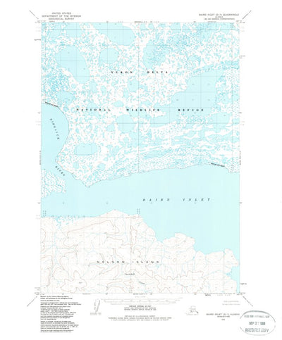 United States Geological Survey Baird Inlet D-7, AK (1954, 63360-Scale) digital map