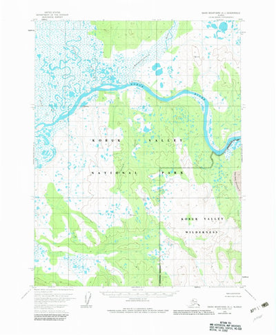 United States Geological Survey Baird Mountains A-1, AK (1955, 63360-Scale) digital map