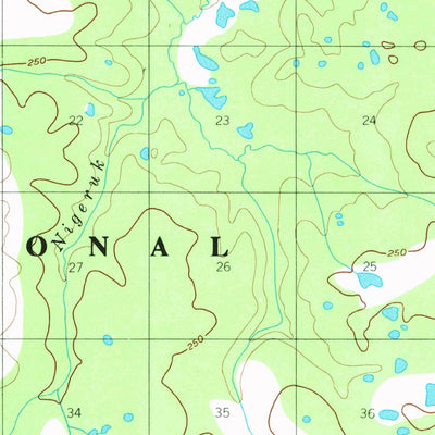 United States Geological Survey Baird Mountains A-1, AK (1955, 63360-Scale) digital map