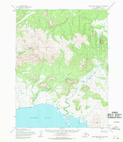 United States Geological Survey Baird Mountains A-6, AK (1955, 63360-Scale) digital map