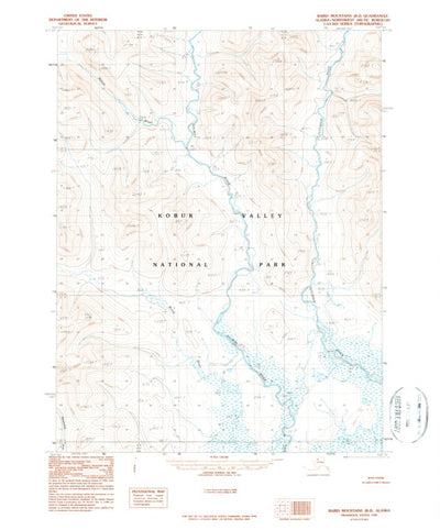 United States Geological Survey Baird Mountains B-2, AK (1990, 63360-Scale) digital map