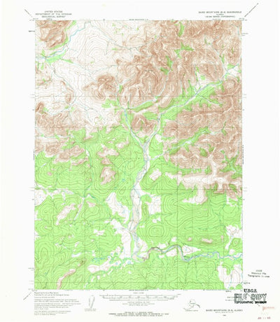 United States Geological Survey Baird Mountains B-6, AK (1955, 63360-Scale) digital map