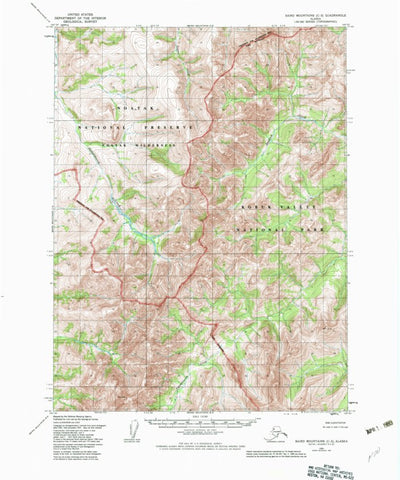 United States Geological Survey Baird Mountains C-3, AK (1955, 63360-Scale) digital map