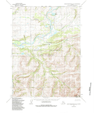 United States Geological Survey Baird Mountains D-3, AK (1955, 63360-Scale) digital map