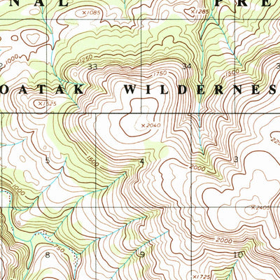 United States Geological Survey Baird Mountains D-3, AK (1955, 63360-Scale) digital map
