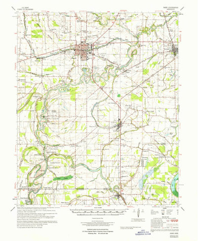 United States Geological Survey Baird, MS (1967, 62500-Scale) digital map
