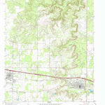 United States Geological Survey Baird, TX (1966, 24000-Scale) digital map