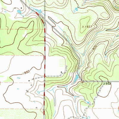 United States Geological Survey Baird, TX (1966, 24000-Scale) digital map