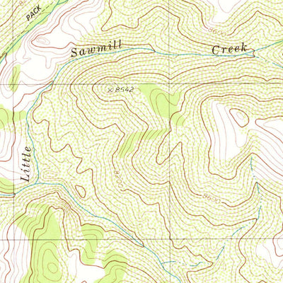 United States Geological Survey Bakeoven Creek, NV (1980, 24000-Scale) digital map