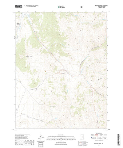 United States Geological Survey Bakeoven Creek, NV (2021, 24000-Scale) digital map