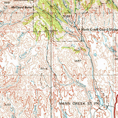 United States Geological Survey Baker City, OR-ID (1955, 250000-Scale) digital map