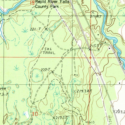 United States Geological Survey Baker Creek, MI (1985, 24000-Scale) digital map