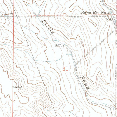 United States Geological Survey Baker Draw, CO (1972, 24000-Scale) digital map