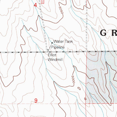United States Geological Survey Baker Draw, CO (1997, 24000-Scale) digital map