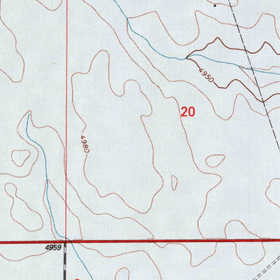 United States Geological Survey Baker Draw, CO (1997, 24000-Scale) digital map