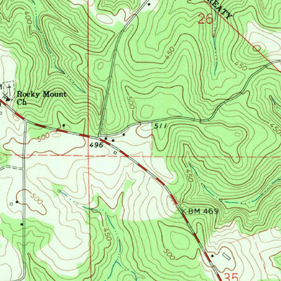 United States Geological Survey Baker Hill, AL (1968, 24000-Scale) digital map