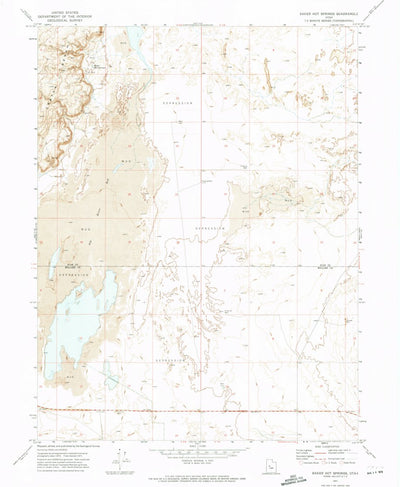 United States Geological Survey Baker Hot Springs, UT (1971, 24000-Scale) digital map