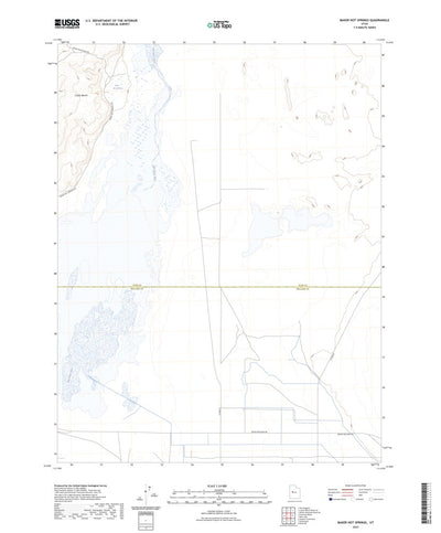 United States Geological Survey Baker Hot Springs, UT (2023, 24000-Scale) digital map