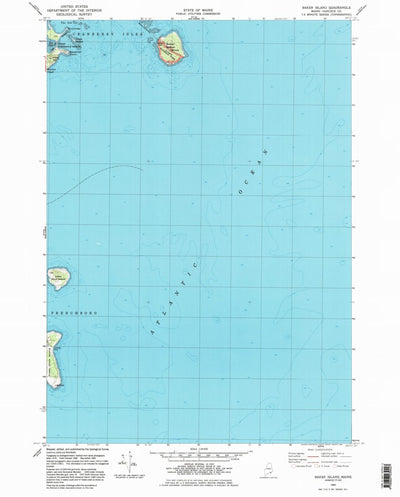 United States Geological Survey Baker Island, ME (1983, 24000-Scale) digital map