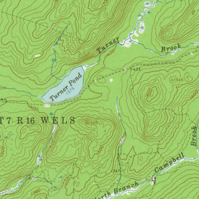 United States Geological Survey Baker Lake, ME (1962, 62500-Scale) digital map