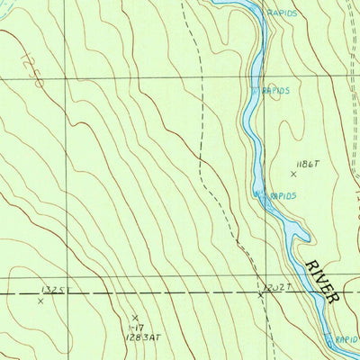 United States Geological Survey Baker Lake, ME (1989, 24000-Scale) digital map