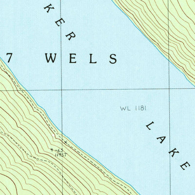 United States Geological Survey Baker Lake, ME (1989, 24000-Scale) digital map
