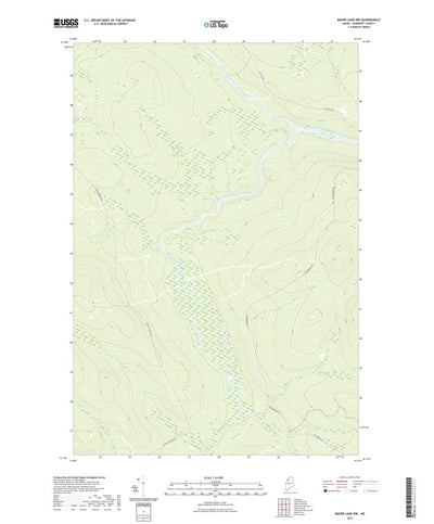 United States Geological Survey Baker Lake NW, ME (2021, 24000-Scale) digital map