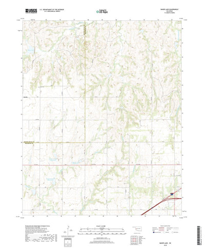 United States Geological Survey Baker Lake, OK (2018, 24000-Scale) digital map