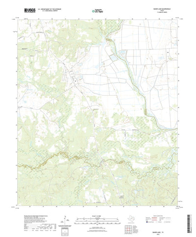 United States Geological Survey Baker Lake, TX (2022, 24000-Scale) digital map