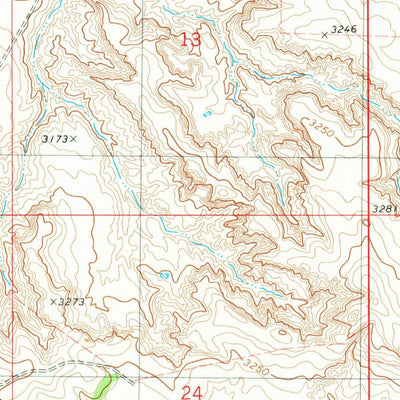 United States Geological Survey Baker, MT (1981, 24000-Scale) digital map