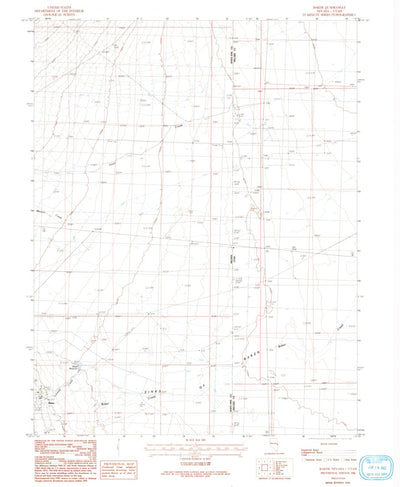 United States Geological Survey Baker, NV-UT (1986, 24000-Scale) digital map