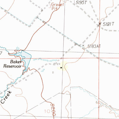 United States Geological Survey Baker, NV-UT (1986, 24000-Scale) digital map