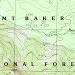 United States Geological Survey Baker Pass, WA (1989, 24000-Scale) digital map