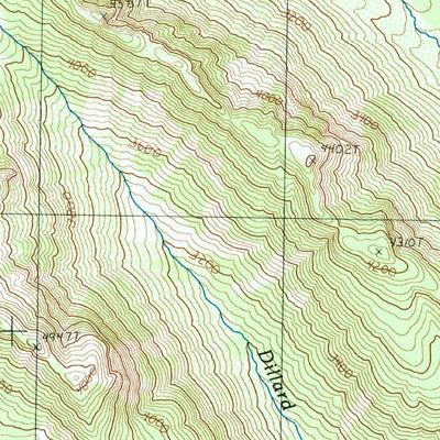 United States Geological Survey Baker Pass, WA (1989, 24000-Scale) digital map