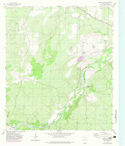 United States Geological Survey Baker Spring, TX (1955, 24000-Scale) digital map