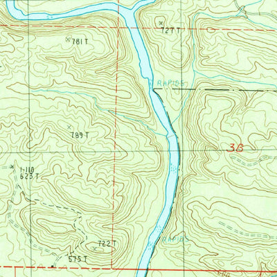 United States Geological Survey Baker Springs, AR (1986, 24000-Scale) digital map