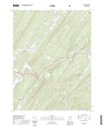 United States Geological Survey Baker, WV (2023, 24000-Scale) digital map